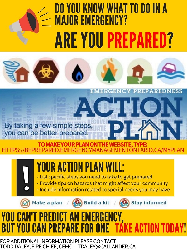 poster for emergency preparedness plan